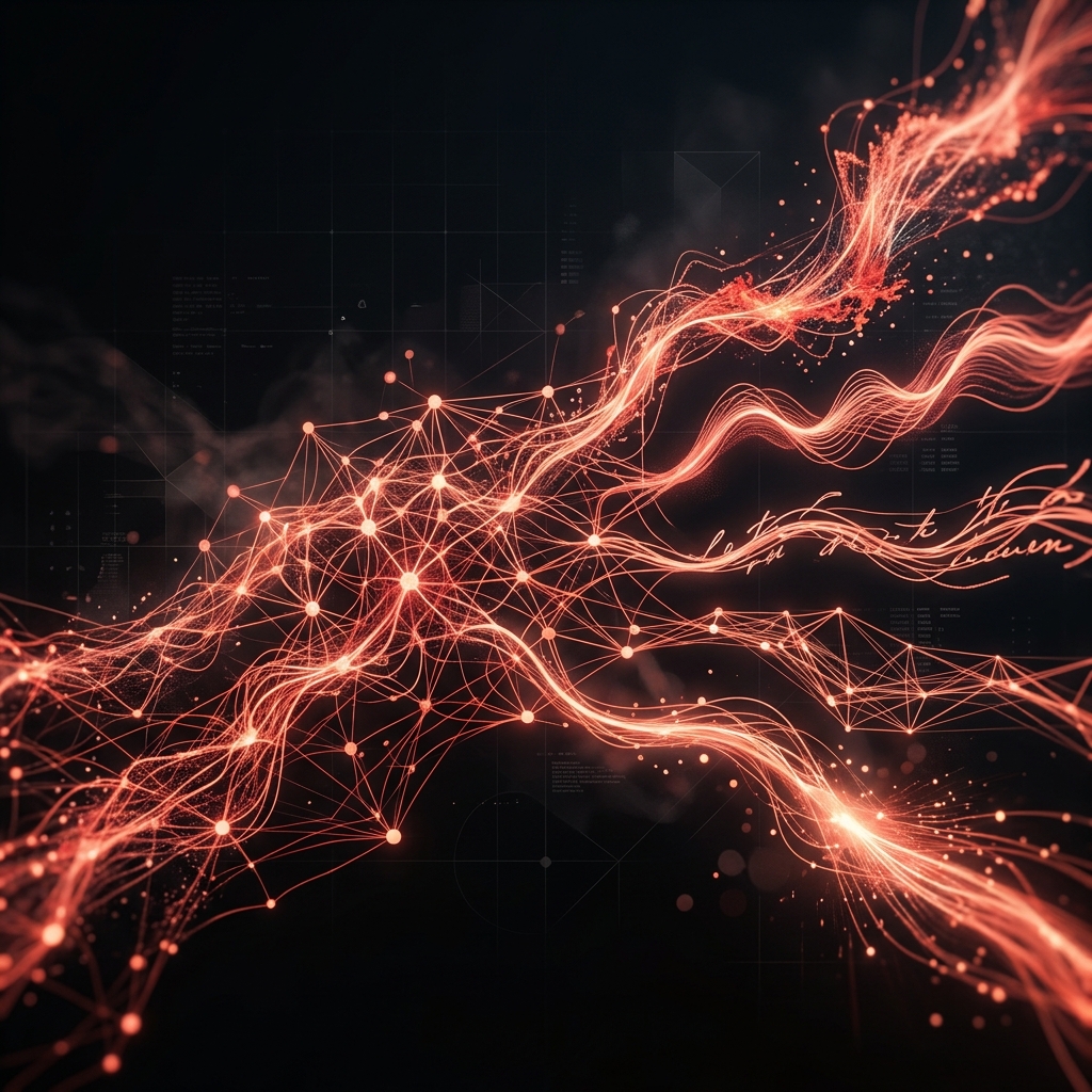 Visualização de rede neural — IA como força criativa